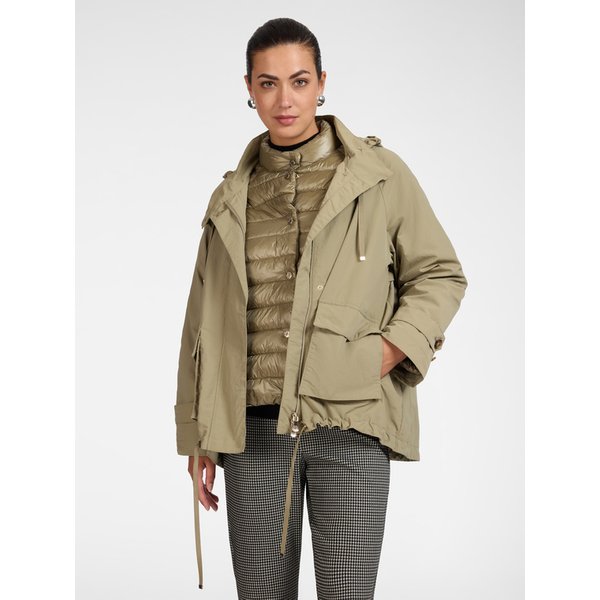 Elena Mirò - Parka 3 In 1 Con Tasche Cargo Donna, Verde Militare Taglia: XL (52-54 It)-image