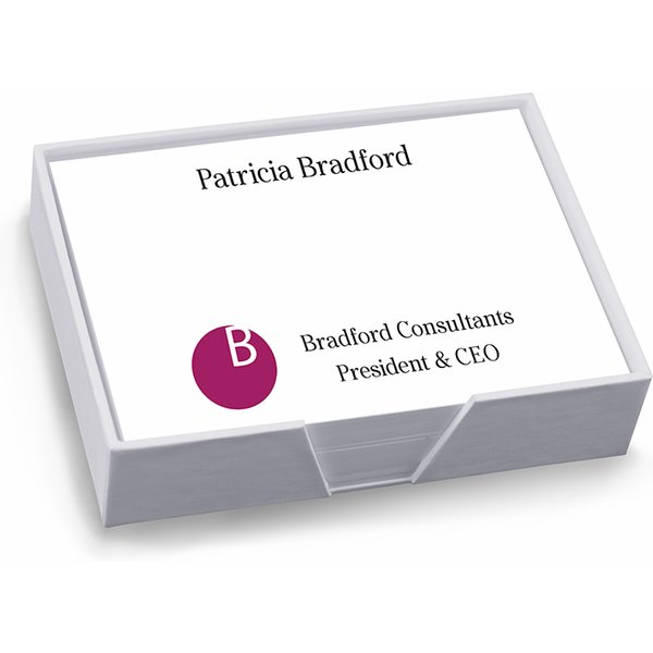 Custom Image Agenda - White With Holder-image