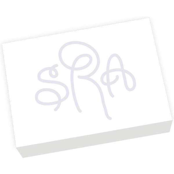 Henley Watercolor Monogram Agenda - White Refill-image