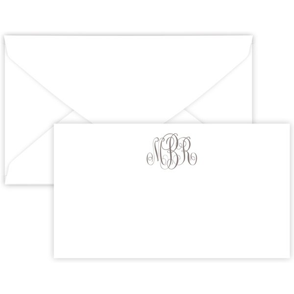 Henley Monogram Enclosure Card - Raised Print-image