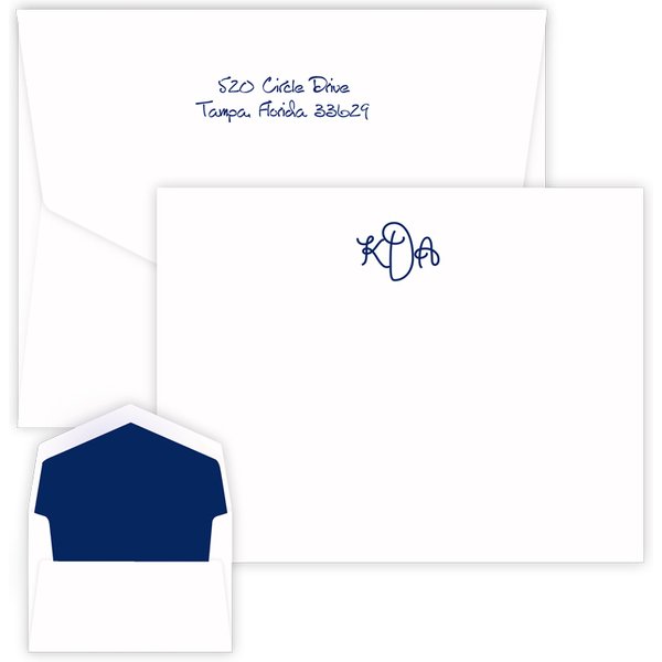 Sydney Monogram Card - Raised Ink-image