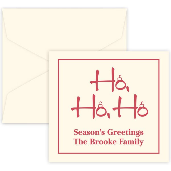 Ho Ho Ho Portrait Enclosure - Raised Ink-image