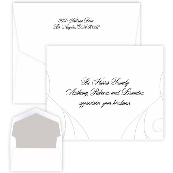 Nouveau Note - Raised Ink