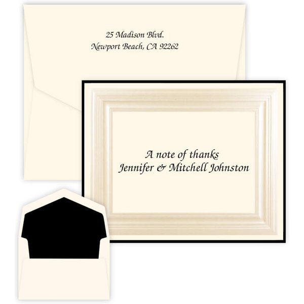 Bel Amour Black Note - Raised Ink