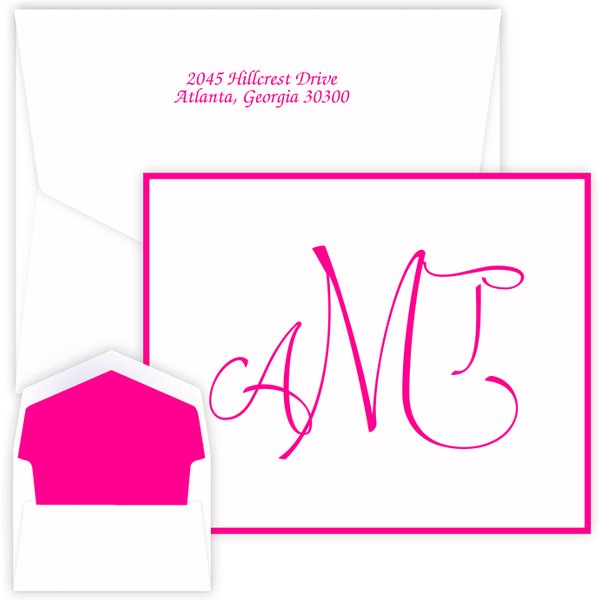 Monterrey Monogram Note - Raised Ink-image