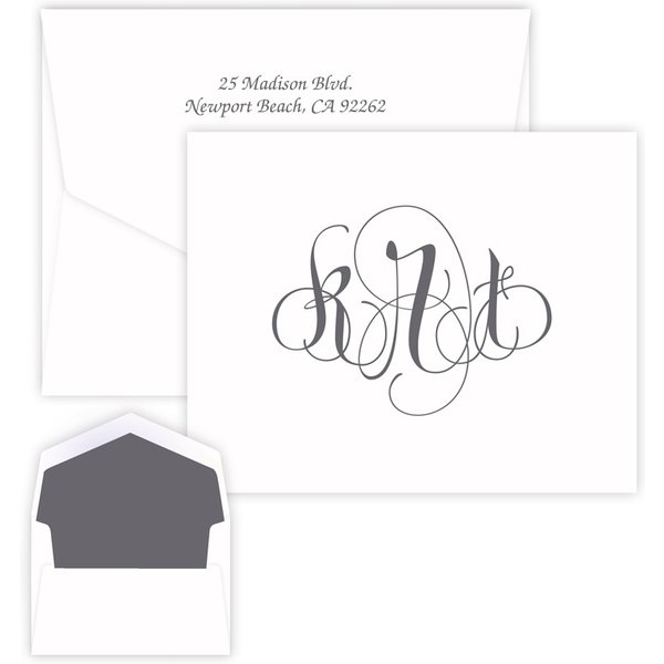 Firenze Monogram Note - Raised Ink-image