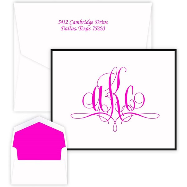 Paris Monogram Note - Raised Ink-image