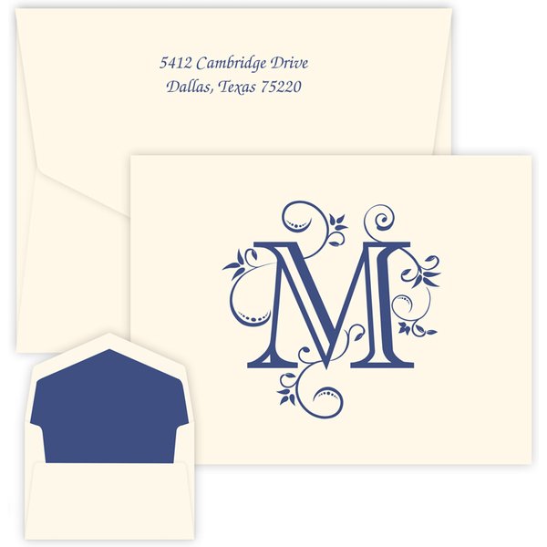 Flourishing Meadow Initial Note - Raised Ink-image
