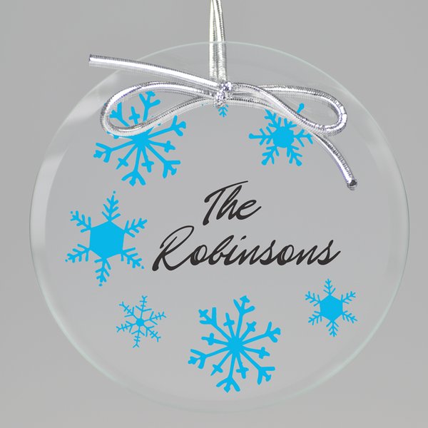 White Christmas Keepsake Printed Ornament-image