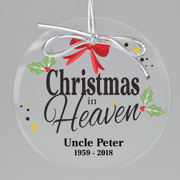 Christmas In Heaven Keepsake Printed Ornament-image
