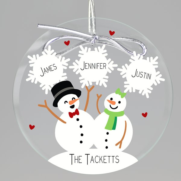 Snow In Love Keepsake Printed Ornament-image