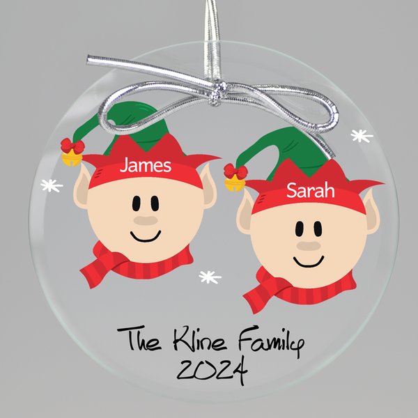 Santa Elves Keepsake Printed Ornament-image