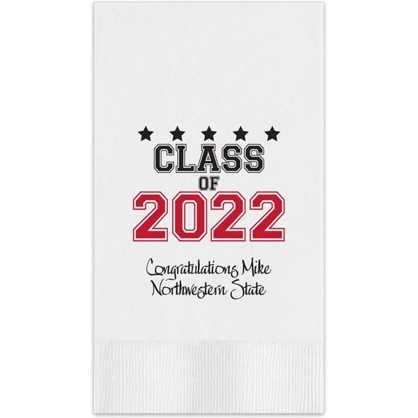 Class Of Graduation Guest Towel - Printed