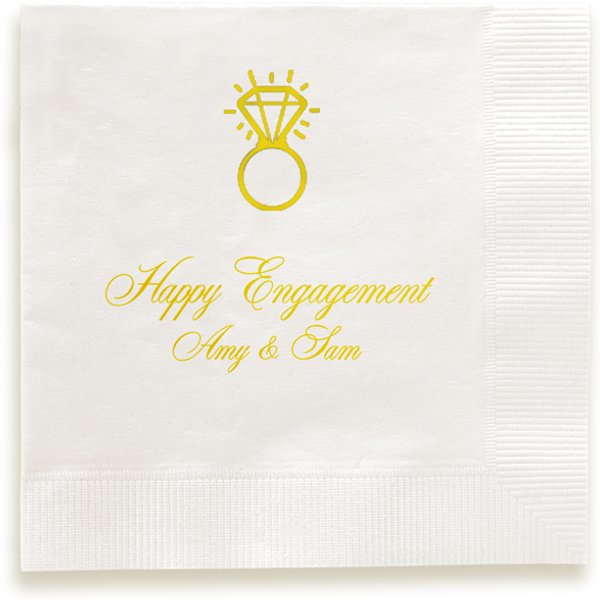 Nuptial Napkin - Foil-Pressed-image