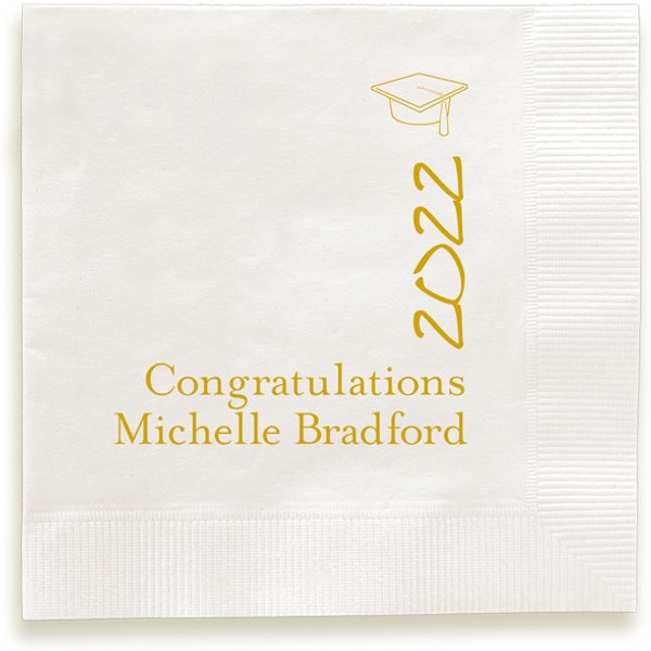 Pomp And Circumstance Napkin - Foil-Pressed-image