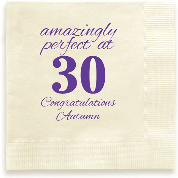 Birthday Perfect Napkin - Foil-Pressed-image