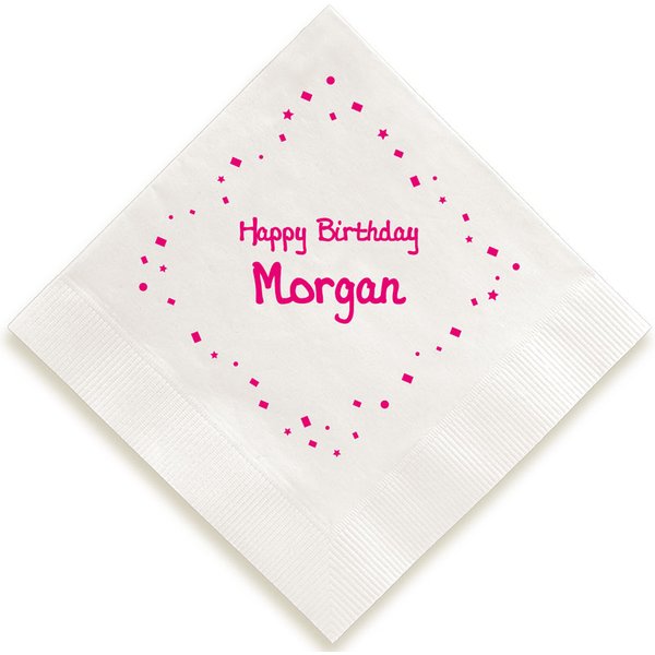 Birthday Confetti Napkin - Foil-Pressed-image