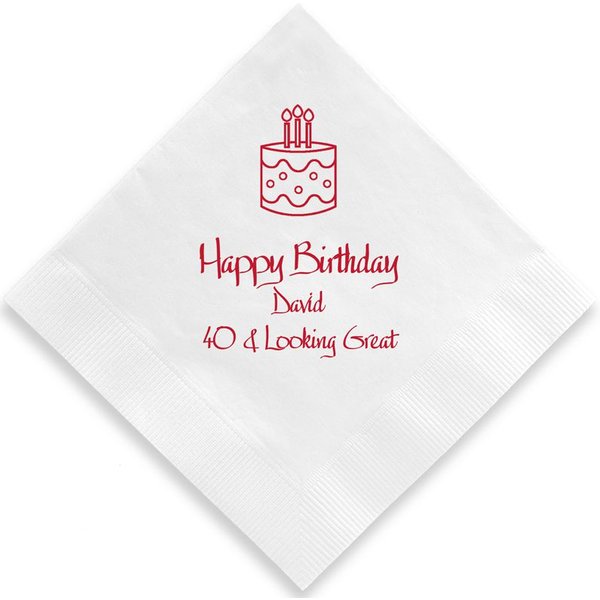 Birthday Napkin - Printed-image