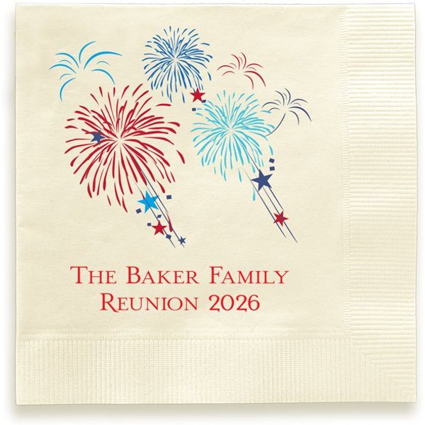 Firework Celebration Napkin - Printed-image