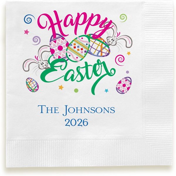 Happy Easter Napkin - Printed-image