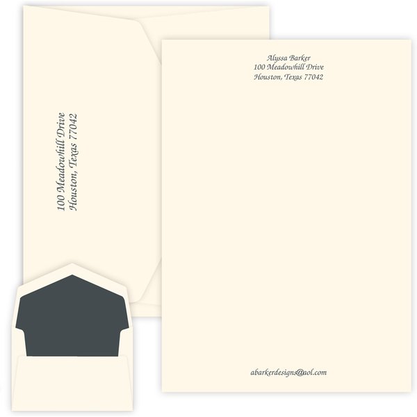 Belmont Letter Sheet - Raised Ink-image