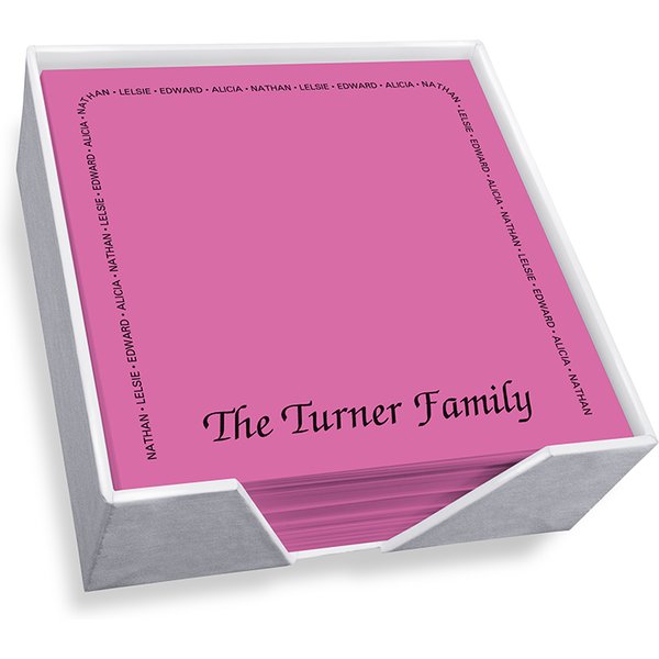Family Arch Memo Square - Carnival With Holder-image