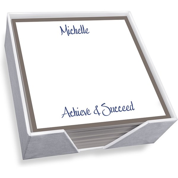 Highland Memo Square With Border - White With Holder-image