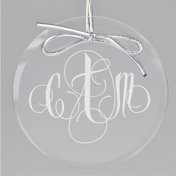 Firenze Monogram Keepsake Ornament - Circle-image