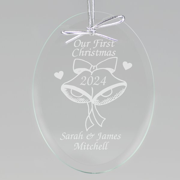 Our First Christmas Keepsake Ornament - Oval-image