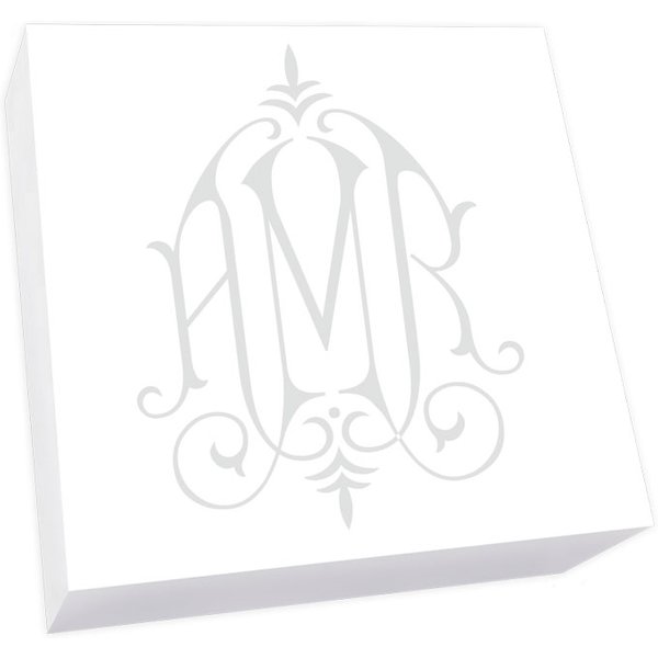 Henley Watercolor Monogram Petite Square - White Refill-image