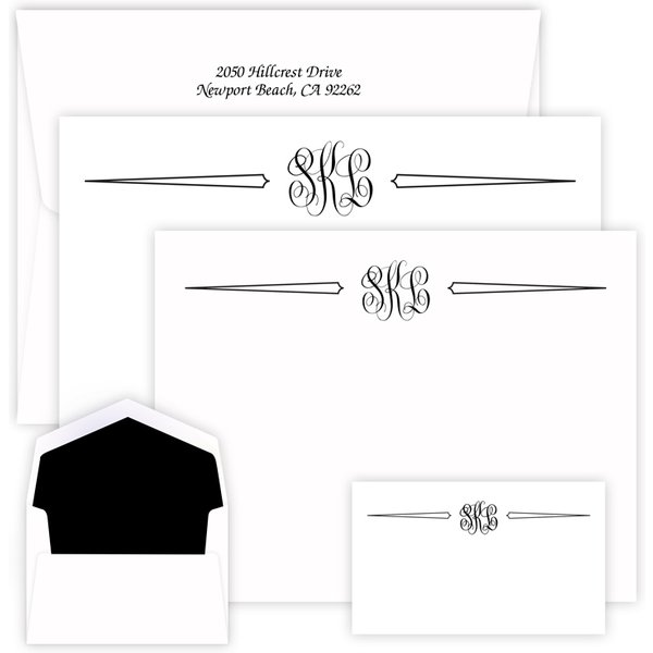 Classic Monogram Trio Wardrobe - Raised Ink-image