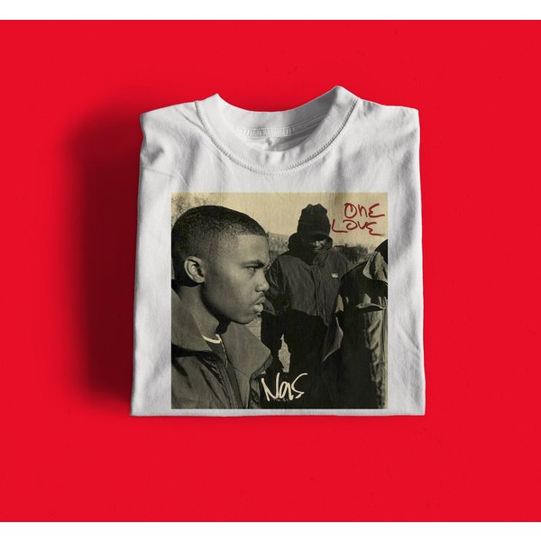 Nas Rapper T-Shirt - One Love Shirt - 90'S Hip Hop Clothng-image