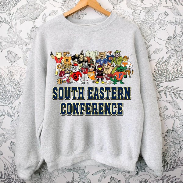 College Football Team Sweatshirt, Sec Unisex Mascot Sweatshirt-image