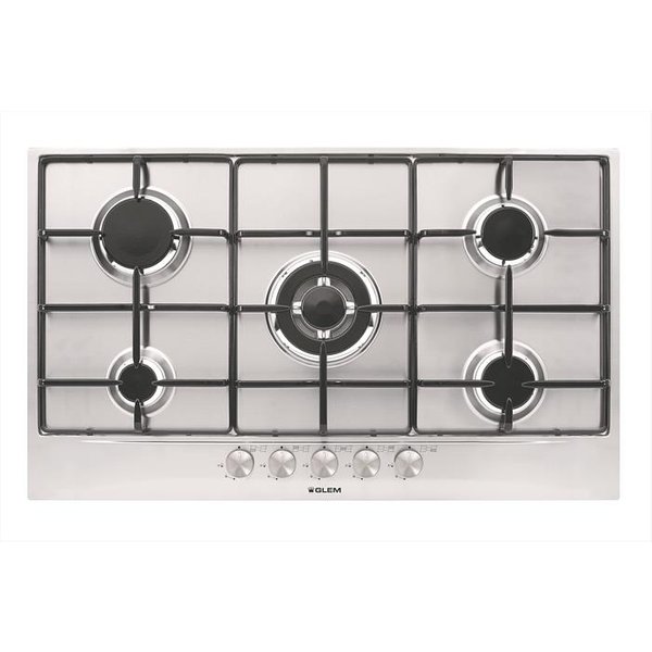 Glem Gas - Piano Cottura A Gas Gt955ix 5 Fuochi 86cm-acciaio Satinato-image