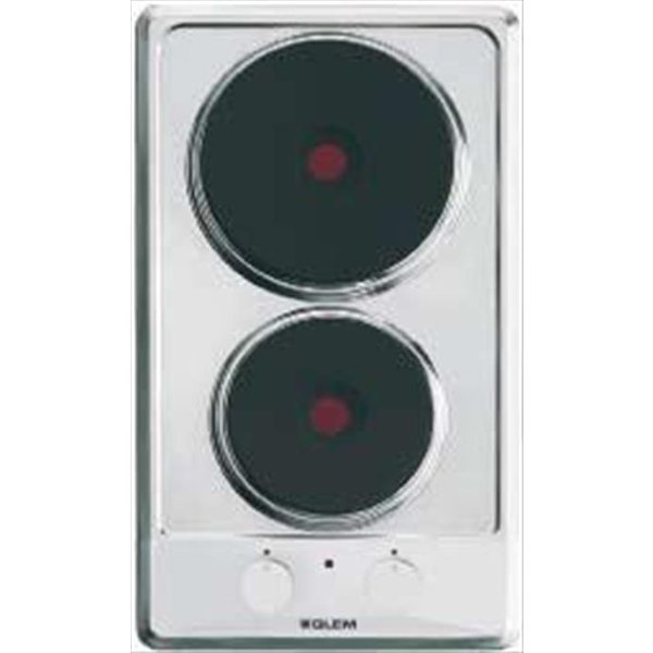 Glem GAS - Piano Cottura Elettrico Gt320Ix 2 Fuochi 29 Cm-Inox-image
