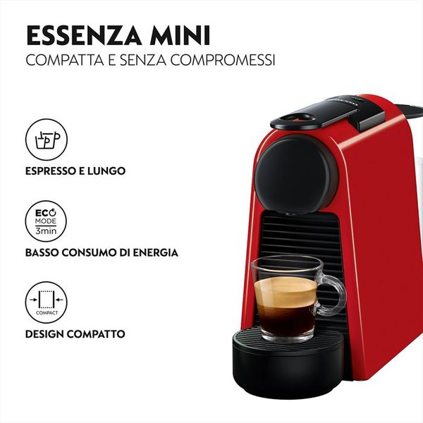 De Longhi - Essenza Mini Nespresso En85.r Macchina Per Caffè-rosso-image