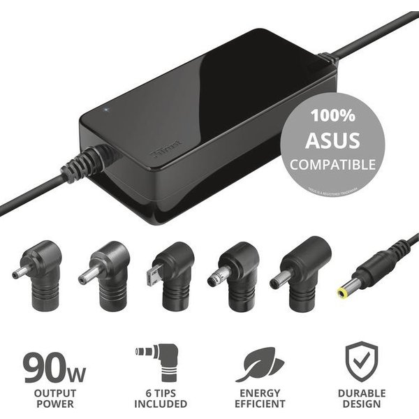 Trust - Maxo Asus 90w Laptop Charger-black-image