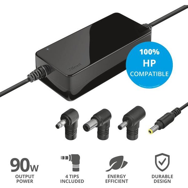 Trust - Maxo Hp 90w Laptop Charger-black-image