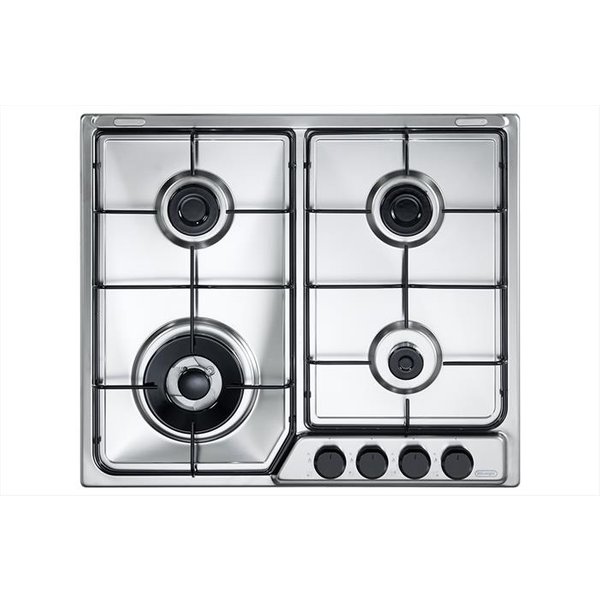 DE Longhi - Piano Cottura A Gas Ffa 46 Asdv 4 Fuochi 58Cm-Inox-image