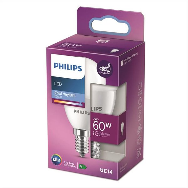 Philips - Led Sfera 60W E14 6500K Non Dim-White-image