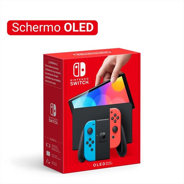 Nintendo - Switch Oled-Rosso Neon/Blu Neon-image
