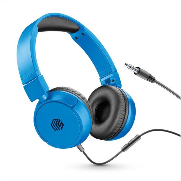 Cellularline - Cuffie A Padiglione Chiuso Musicsoundfullcb-Blu-image