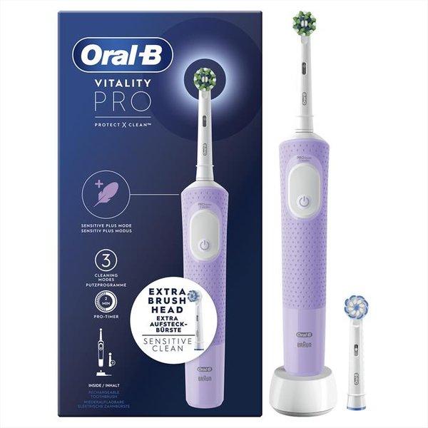 Oral-B - Spazzolino Elettrico Ricaricabile Vitality Pro-Viola-image