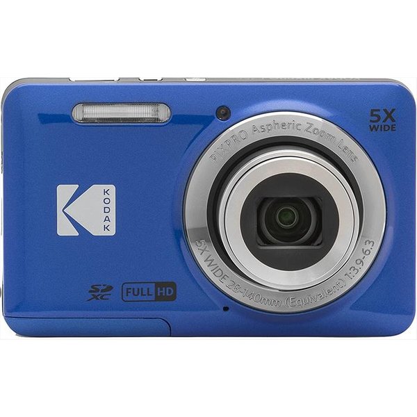 Kodak - Fotocamera Compatta Fz55 5X Zoom-Blu-image