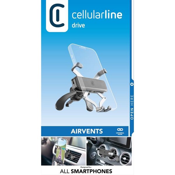 Cellularline - Supporto Smartphone Da Auto Gravityholderventk-Nero-image