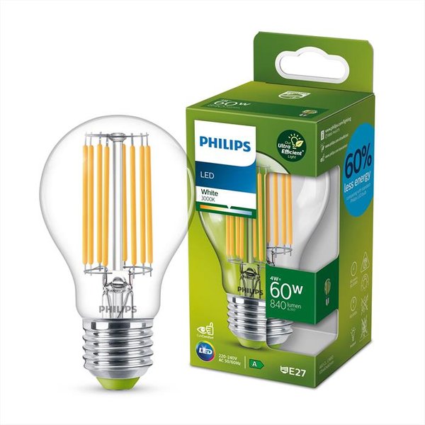 Philips - Lampada A Goccia, 4 W, E27, 840 Lm, Bianco-image