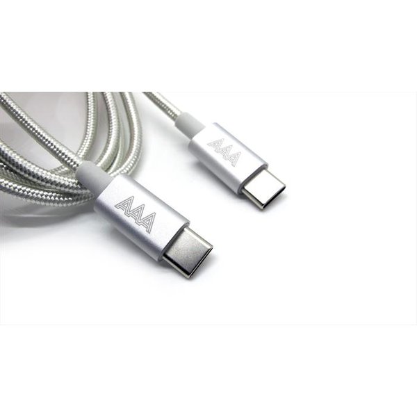 Aaamaze - Cavo Type-C To Type-C 1,2 Metri Amm-Silver-image