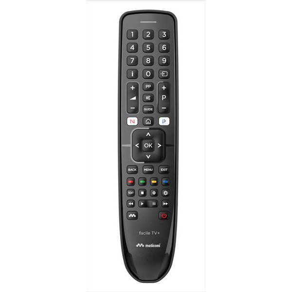 Meliconi - Telecomando Universale Gumbody Facile Tv+-corpo In Gomma, Plastica Nera-image