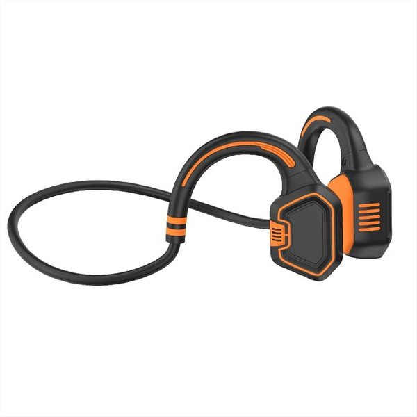 Conduction Labs - Auricolari Bluetooth Freestyle-Nero/Arancio-image