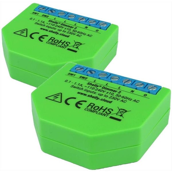 Shelly - Dispositivo Controllo Luci Dimmer 2 Ml - Two Pack-image
